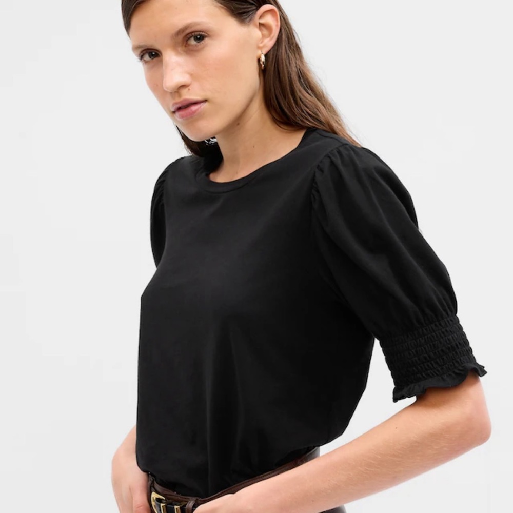 Gap Organic Cotton Vintage Puff Sleeve T-Shirt - XL